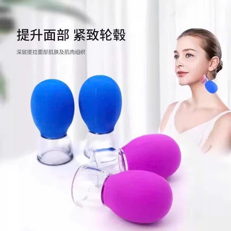 Combo of 1-2 Mini Vacuum Cupping Cups - ถ้วยยกกระชับผิวหน้าและฟื้นฟู