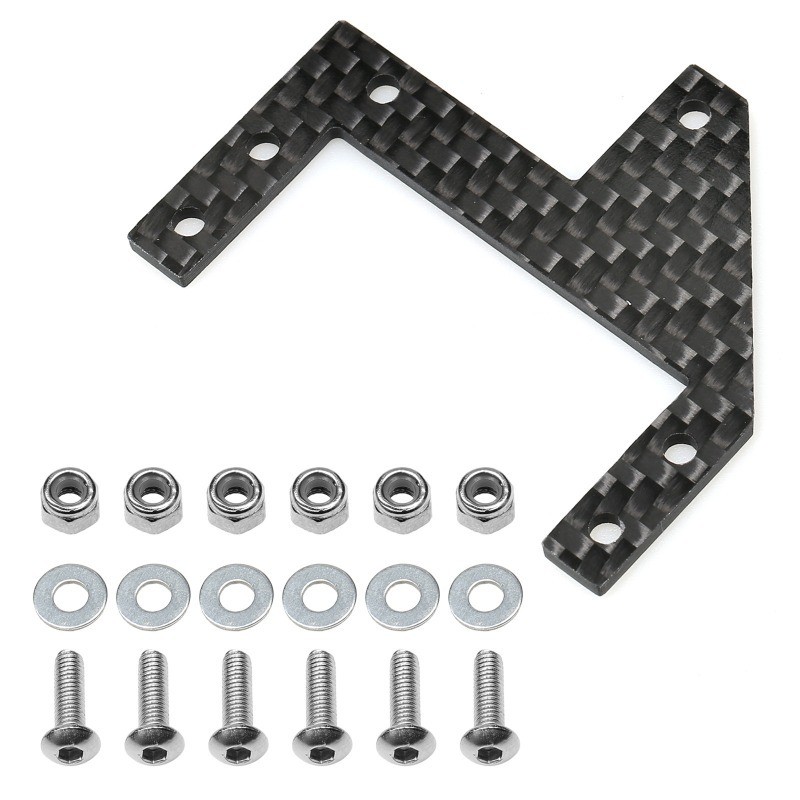 แผ่นเมาท์เซอร์โวคาร์บอนไฟเบอร์สําหรับ Tamiya CC01 CC-01 RC รถอะไหล่อัพเกรดอุปกรณ์เสริม