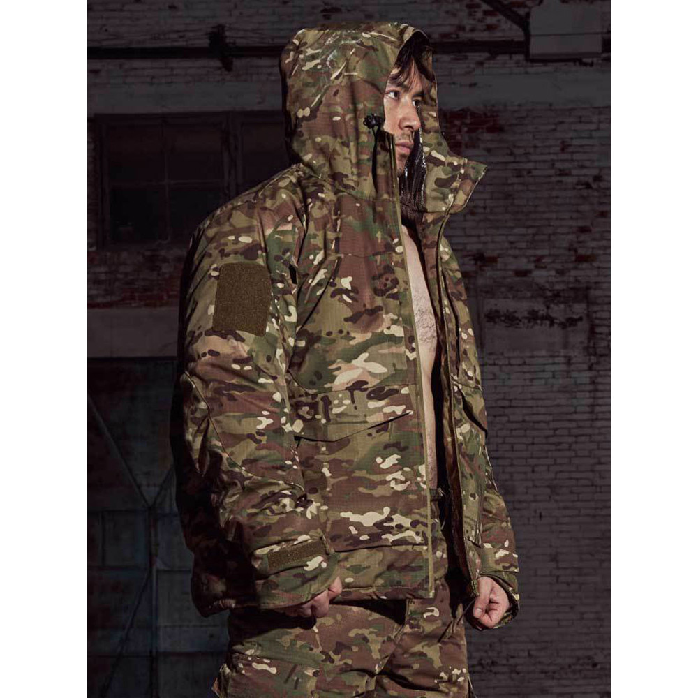 WZJP Thiefless ฤดูหนาวความร้อน Reflex ยุทธวิธีผ้าฝ้ายเบาะแจ็คเก็ตผู้ชายกลางแจ้ง Hooded Warm Windproo