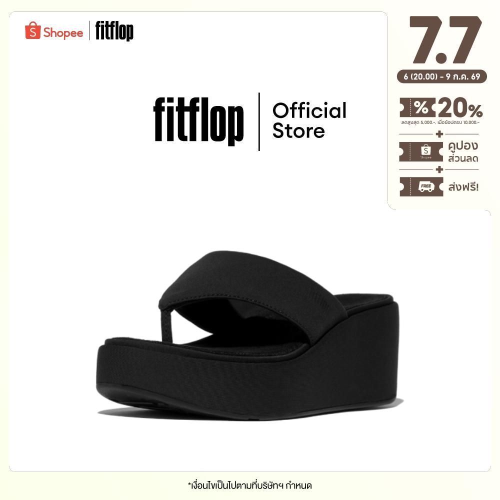 FITFLOP PLATFFORMS WEDGE TOE-POST รองเท้าแตะแบบหูหนีบผู้หญิง รุ่น JF8-090 สี BLACK