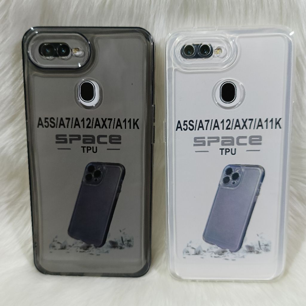 SoftCase Casing Clear Oppo A5S/F9/A12/A11K Silicone Clear Transparent Back Protector HP Camera Prote