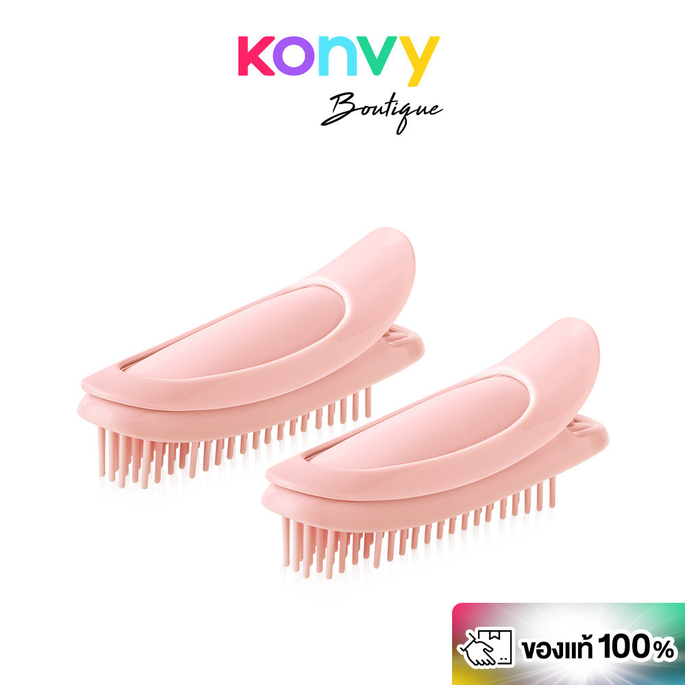 KVY Root Volumizing Clips 2pcs #Pink กิ๊บยกโคนผมสีชมพู 2 ชิ้น เควีวาย เพิ่มวอลลุ่มให้ผมดูหนา มีน้ำหนัก ไม่ลีบแบน.