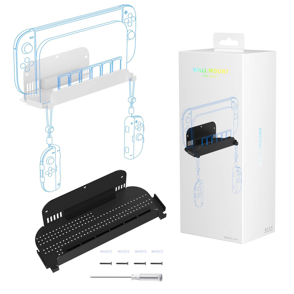 Switch2 Host Wall Bracket switch2 Wall Bracket สามารถจัดเก็บเทปคาสเซ็ตเกม JYS-NS2291S