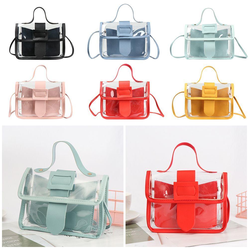 BANDOLERA Messager Bag PVC Transparent Square Small Crossbody Handbag