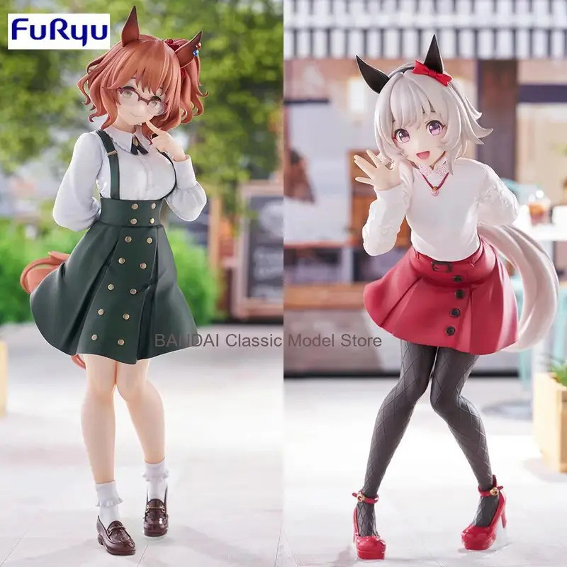 ในสต็อก FuRyu Trio-Try-iT Pretty Derby Curren Chan Aston Machan PVC 19 ซม.และ 21 ซม.อะนิเมะตัวเลขการ