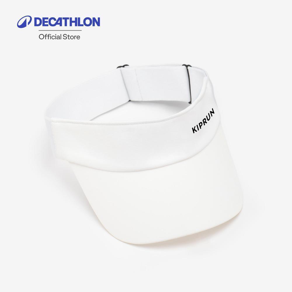 Decathlon Adult Running Visor หมวกไวเซอร์/หมวกเปิดศีรษะใส่วิ่งสำหรับผู้ใหญ่ รุ่น Kiprun V2 - White