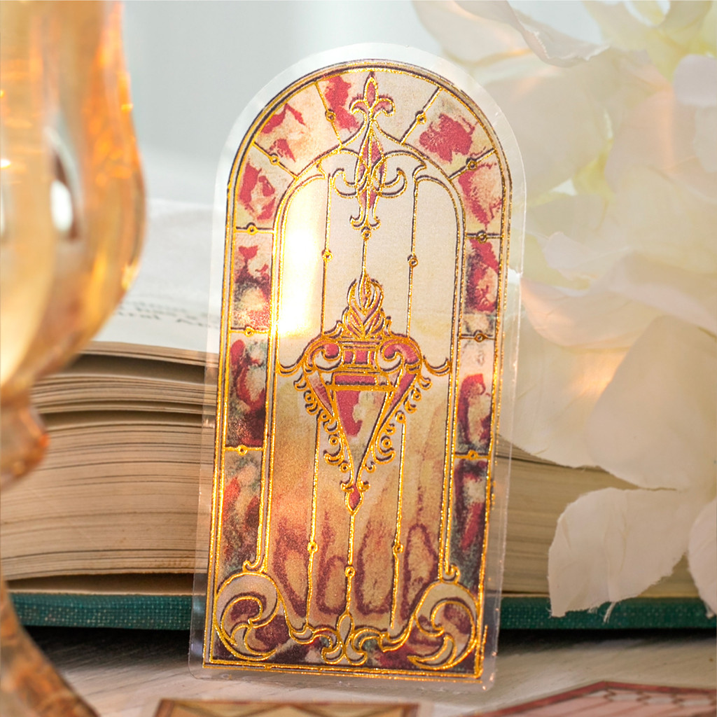 สติ๊กเกอร์แพ็ค Retro Tile Series Retro Tile Gilding คู่มือตกแต่งวัสดุสติกเกอร์ 30 แผ่นใน 6 รูปแบบ