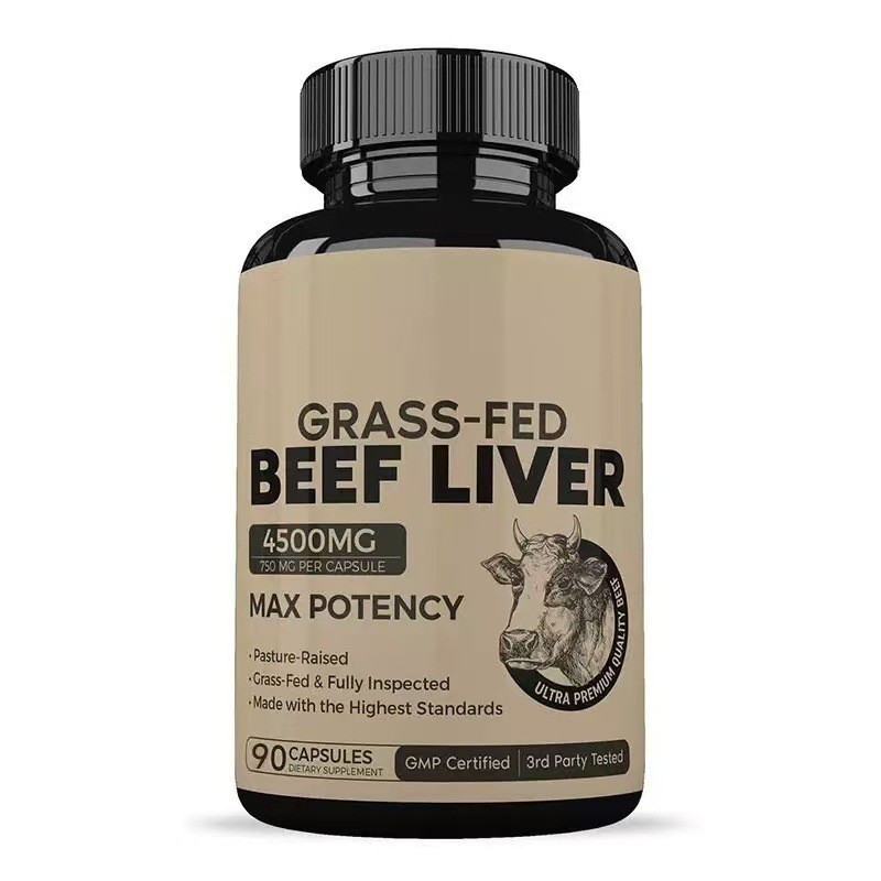ขายร้อนพร้อมสต็อกขายร้อน BEEF LIVER CAPSULES BEEF LIVER CAPSULES 90 CAPSULES รองรับ O EM