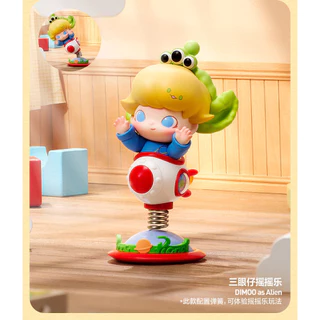 POPMART DIMOO WORLD x PIXAR ตัวเลขกล่องตาบอดของขวัญ Buzz Lighyear WoodyLotso Russell 5OKQ