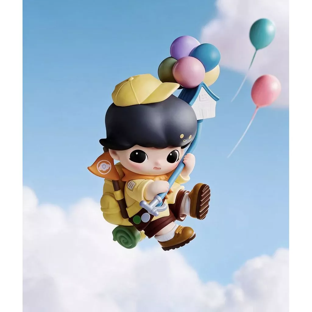 POPMART DIMOO WORLD x PIXAR ตัวเลขกล่องตาบอดของขวัญ Buzz Lighyear WoodyLotso Russell 5OKQ