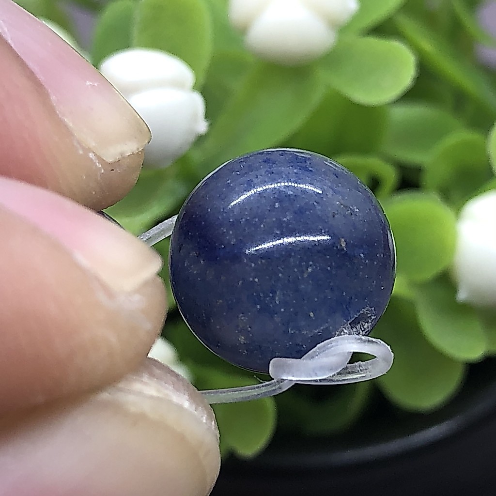 Aventurine หินลูกปัดธรรมชาติ สีฟ้า เครื่องประดับแบบหลวม รูปที่ 7