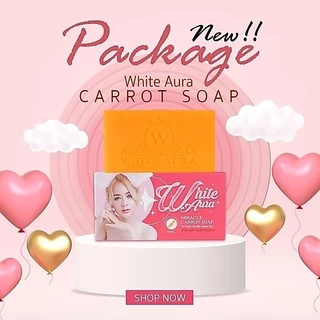 สบู่ไวท์ออร่า ก้อนใหญ่160g./ก้อนเล็ก75g.