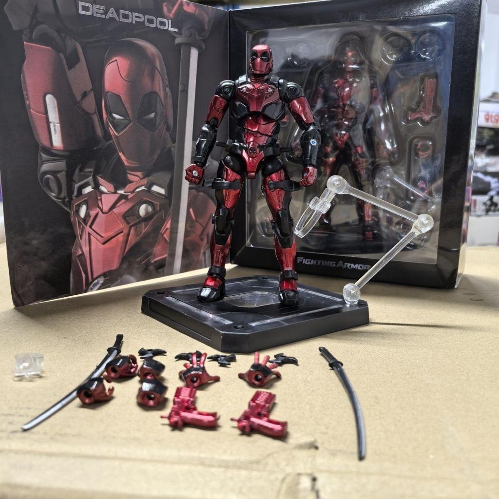 Thousand-Value Training Deadpool Marvel Movie Heroes Avengers ของเล่นเคลื่อนย้ายได้รูปเครื่องประดับโ