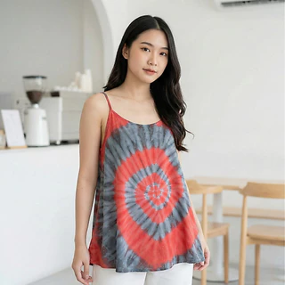 เสื้อสายเดี่ยวมัดย้อม งาน Handmade จากลำพูน มีหลายไซส์ หลายสี