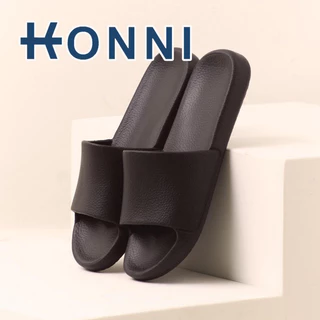 KONNI รองเท้าแตะ ใส่ในบ้าน ห้องน้ำ กันลื่น น้ำหนักเบา รองเท้าแบบสวม สีทึบเรียบง่าย นุ่มสบาย ผู้ชาย ผู้หญิง
