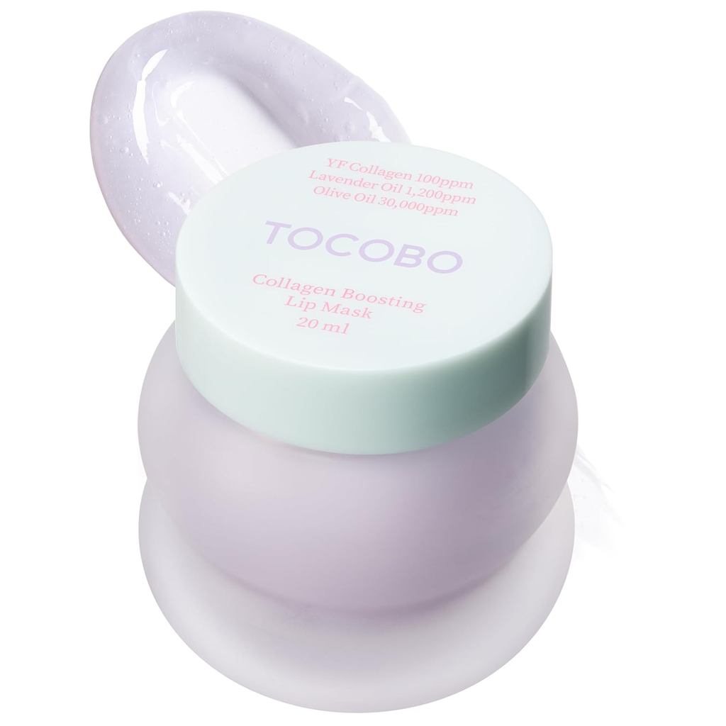 TOCOBO Collagen Lip Mask – Fermented Collagen Overnight Lip Sleeping Mask with Peptide & PHA | ทรีทเ