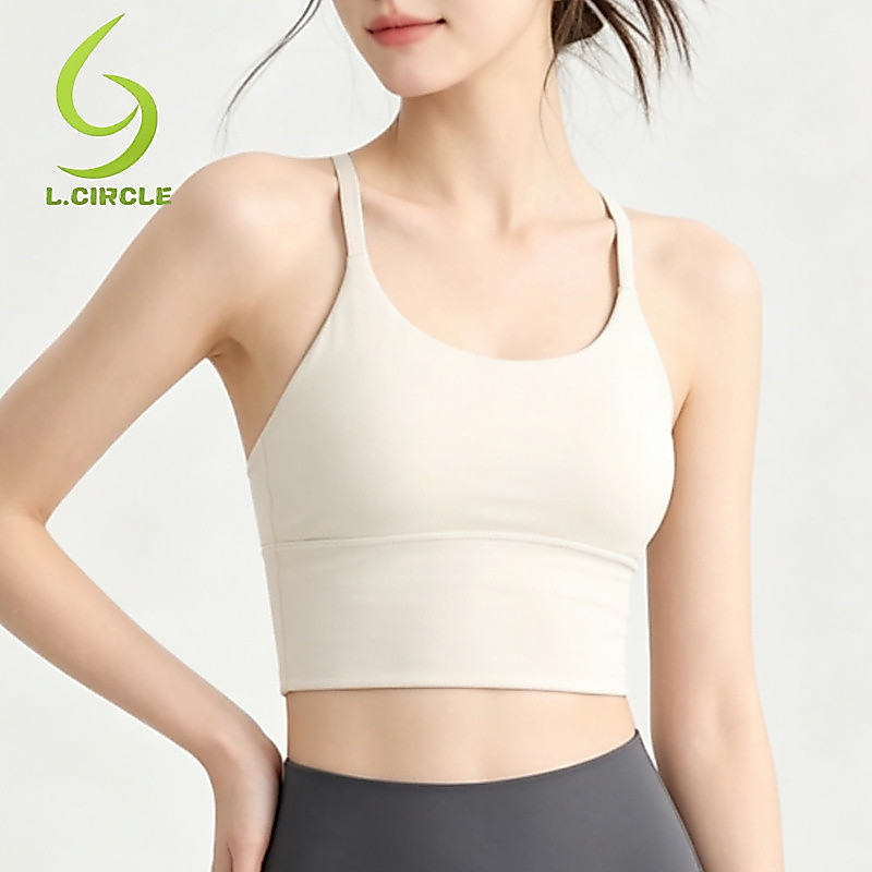 L.CIRCLE Yoga Sport Bra Fixed Pad หลังสวย