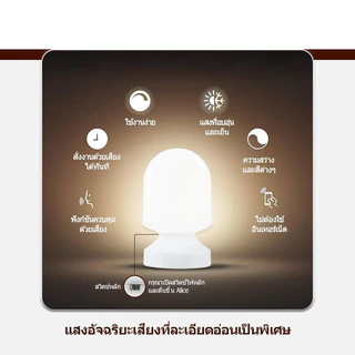 AI โคมไฟกลางคืนแบบควบคุมด้วยเสียง โคมไฟควบคุมด้วยเสียง โคมไฟห้องนอน ไฟกลางคืน อัจฉริยะ โคมไฟข้างเตียงควบคุมด้วยเสียง