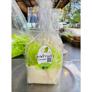 มะพร้าวแก้วเกรดA 500กรัม เนื้อนิ่ม หวานน้อย ไร้เกล็ดน้ำตาล