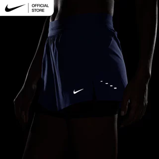 Nike Dri-FIT Women's Swift Mid-Rise 2-in-1 Running Shorts - Aluminum [HJ5377-468]