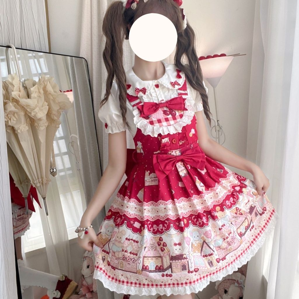 Dream Daily Cute Sweet Original Skirt lolita Berry Sweet Luo Dress Berry Sa