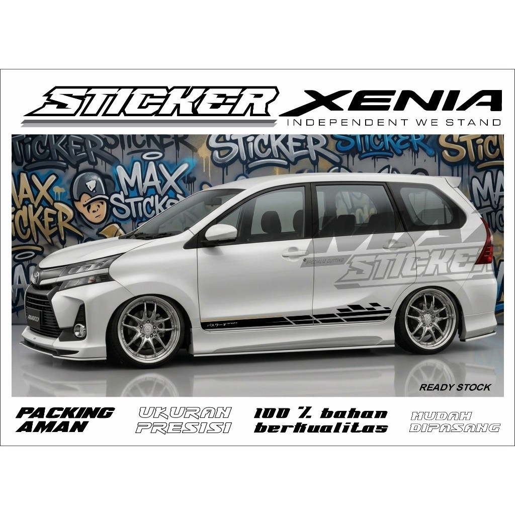 สติ๊กเกอร์ AVANZA ใหม่ 2022 2023 ล่าสุด XENIA-VELOZ รายชื่อตัวรถ สติ๊กเกอร์