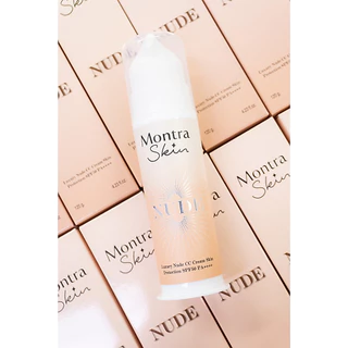 Montra Skin NUDE SPF 50 PA+++ ครีมลงผิวตัวสำหรับผิวสองสี ครีมลงผิวผ่อง กันน้ำ กันแดด ไม่ติดชุด ไม่ติดขน ไม่ติดเบาะรถ
