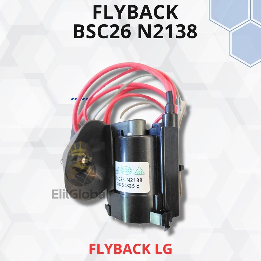 การเปลี่ยน Flyback สําหรับ LG TV Damaged Matot BSC26 N2138 FBT 29 นิ้ว Pearl Black Universal Tube TV