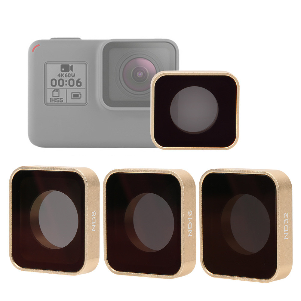 JUNESTAR Action กล้องดําน้ํา ND8 ND16 ND32 เลนส์กรองอุปกรณ์เสริมสําหรับ Gopro5 6 7