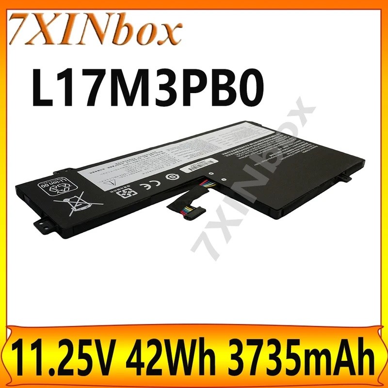 7XINbox L17M3PB0 L17L3PB0 L17C3PG0 L18D3PG1 11.25V 42Wh 3735mAh OEM แบตเตอรี่แล็ปท็อปสําหรับ Lenovo 