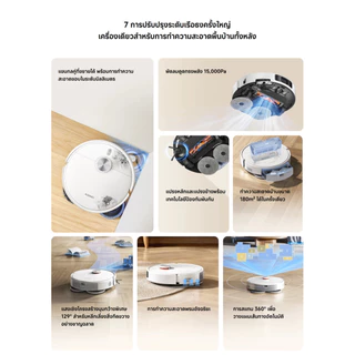 Xiaomi Robot Vacuum S40 Pro หุ่นยนต์ดูดฝุ่น I แรงดูด 15000Pa I การทำความสะอาดพรมอัจฉริยะ การสแกน 360° I ป้องกันการพันกัน