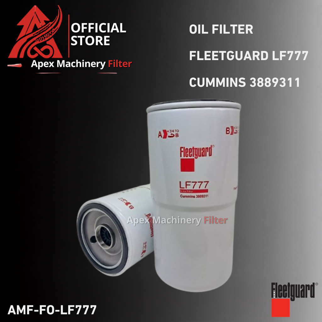 ไส้กรองน้ำมันเครื่อง FLEETGUARD LF777 CUMMINS 3889311