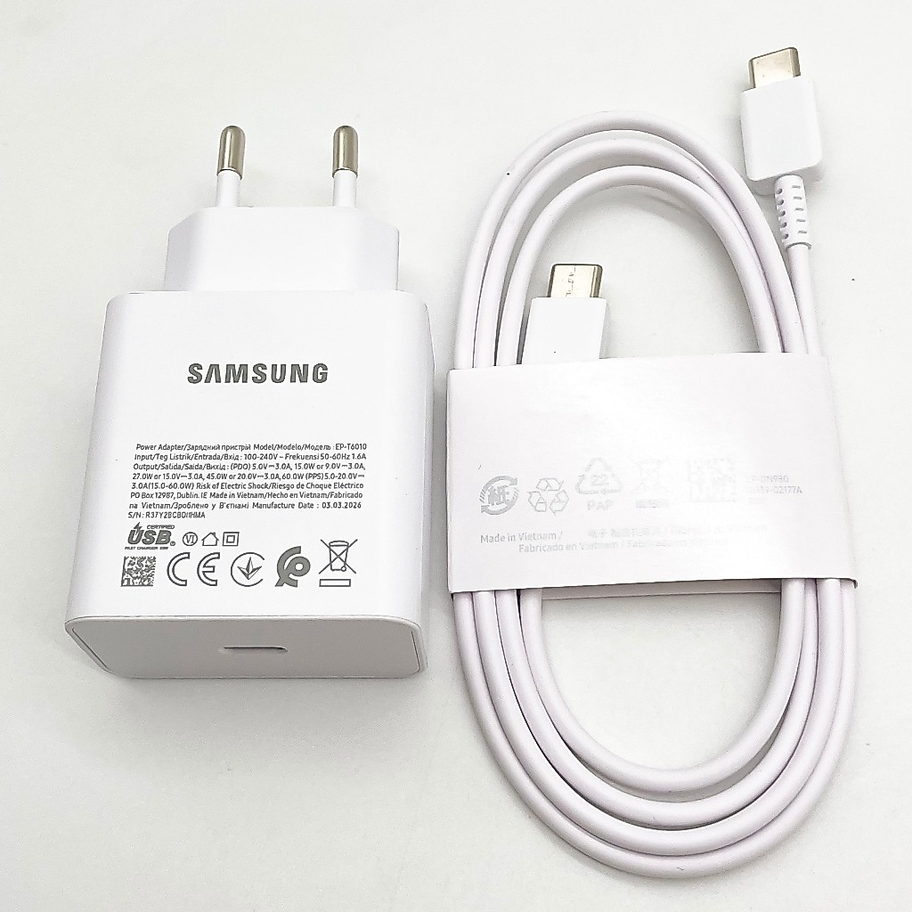 60W สําหรับ Samsung Galaxy Z พับ Flip 7 6 5 อะแดปเตอร์ S26Ultra A05 A15 A23 Tab S10 S9 USB-C