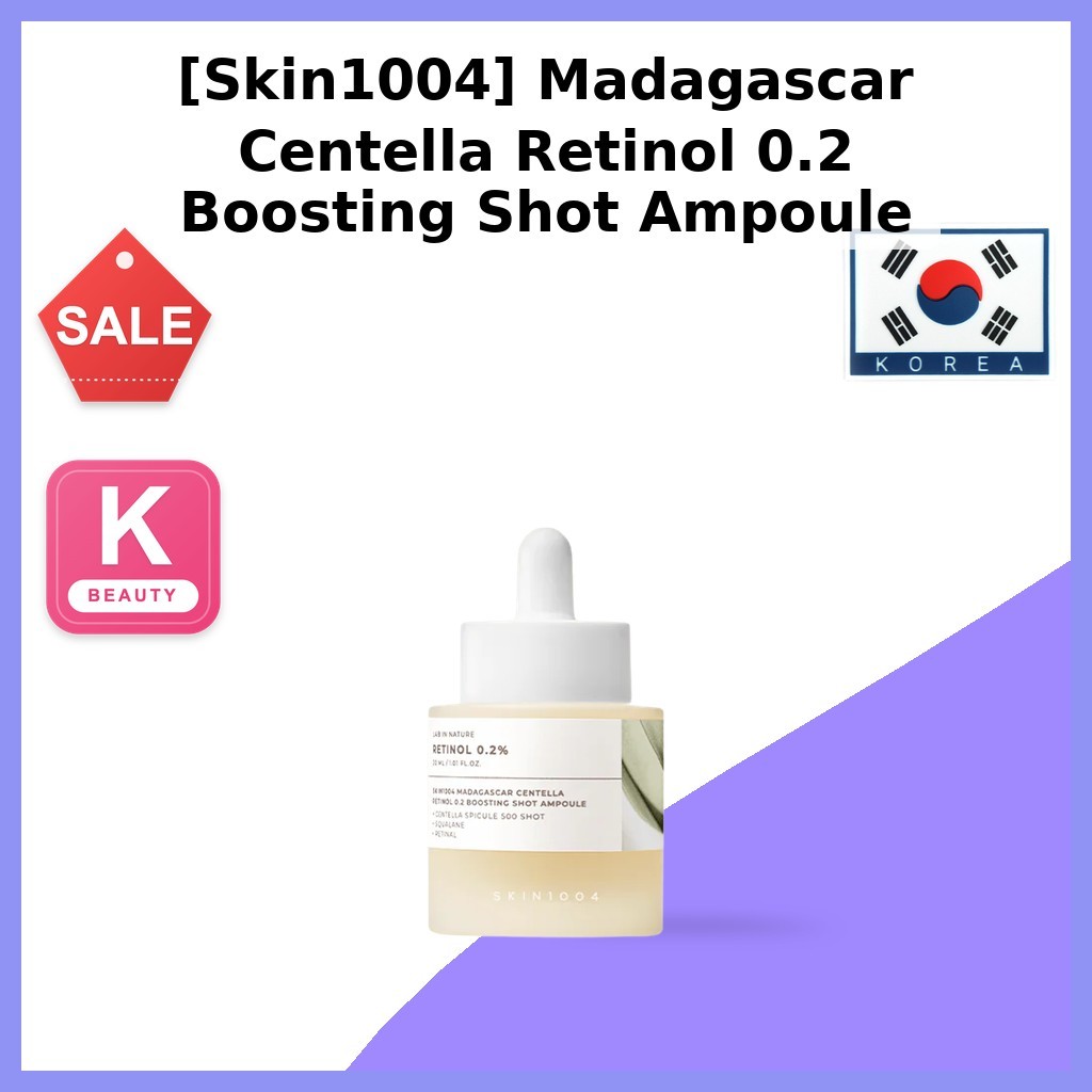 [Skin1004] Madagascar Centella Retinol 0.2 Boosting Shot Ampoule 30ml / Korean Ampoule / Retinol Boo