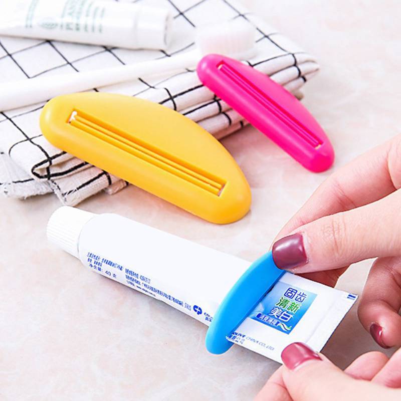 Pufanggreat ยาสีฟัน Squeezer คู่มือบีบยาสีฟันหลอดคลิปมัลติฟังก์ชั่ Facial Cleanser Dispenser Squeezer อุปกรณ์ห้องน้ํา TH