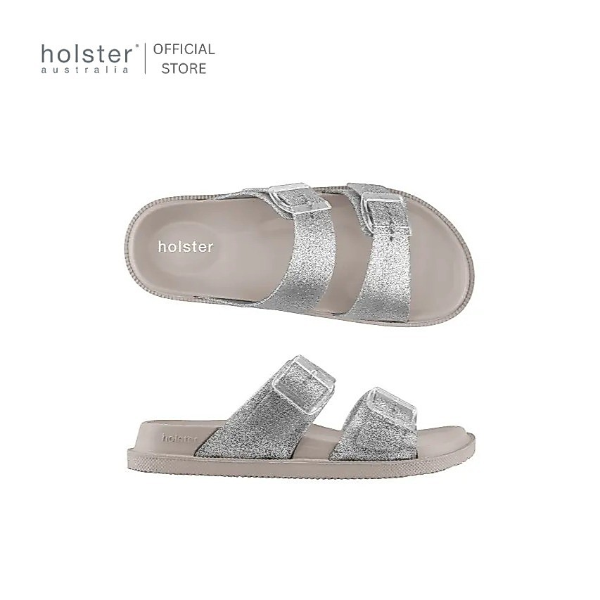 Holster รองเท้าแตะผู้หญิง Soleshimmer Glitter สี Silver