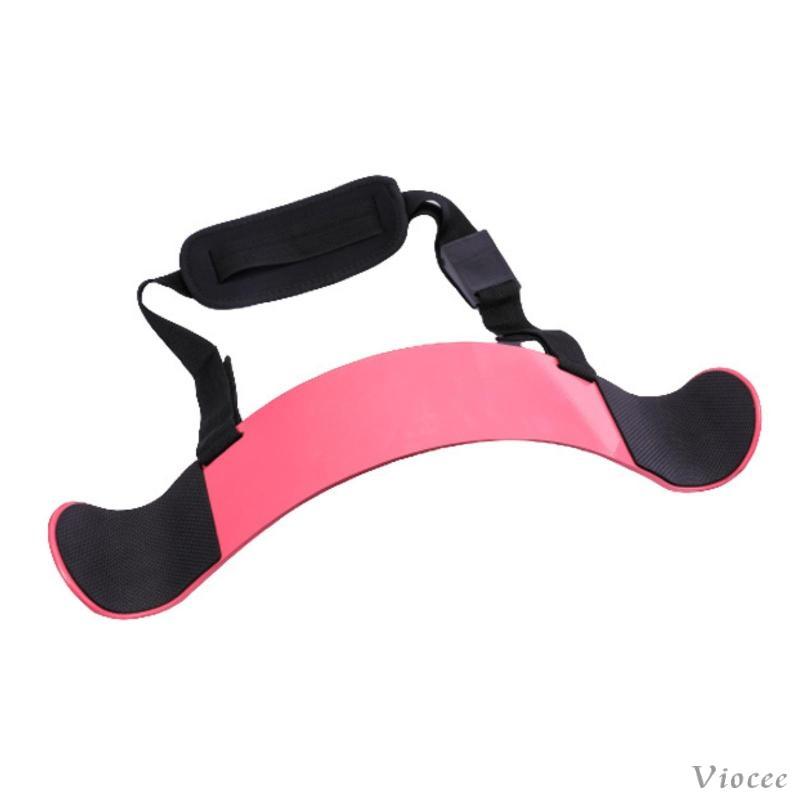 [Viocee] Biceps Blaster Curved Bicep Blaster Biceps Training Board with Straps Supportive Fitness Eq