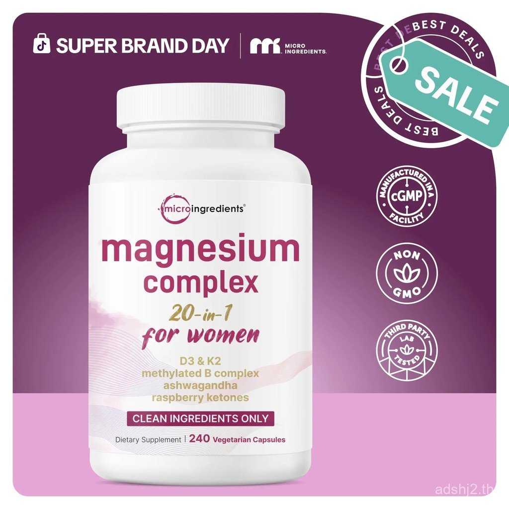 คอมเพล็กซ์สําหรับผู้หญิง,240เจแคปซูล|20-in-1Formula-BlendwithVitaminD3,K2,Ashwagandha&More|ฟิลเลอร์ฟ