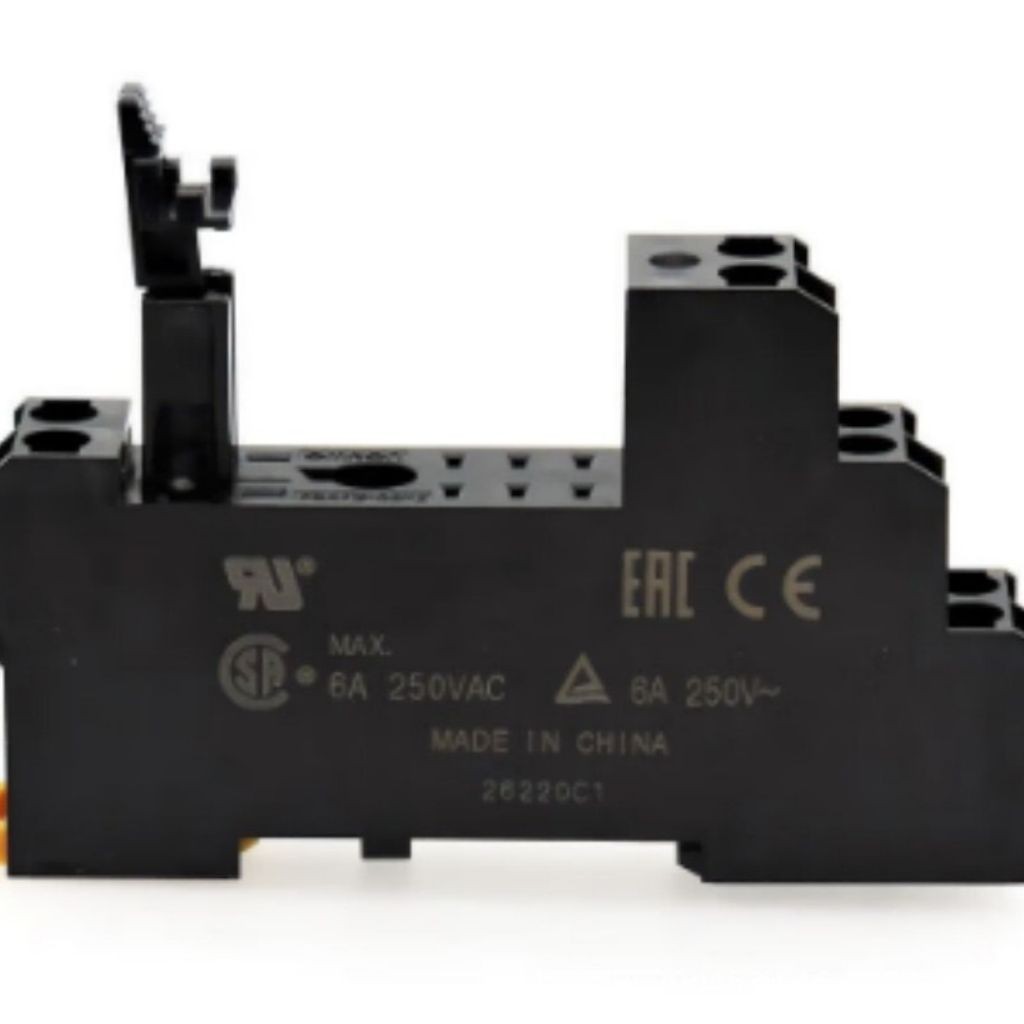 ขาเสียบ socket P2RFZ-08-E Socket relay 8 ขา สีดำ ซ็อกเก็ตรีเลย์ขาเสียบรีเลย์ ร้านในกทมส่งของทุกวัน