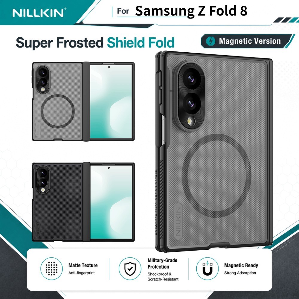 NILLKIN เคสแม่เหล็ก สำหรับ Samsung Galaxy Z Fold 8 Fold8 ไม่มี S ช่องเสียบปากกาบานFoldป้องกัน CA4019