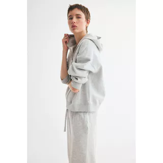 H&M(เอชแอนด์เอ็ม) เสื้อฮู้ดซิปหน้า Women Zip-through hoodie 1321655_2