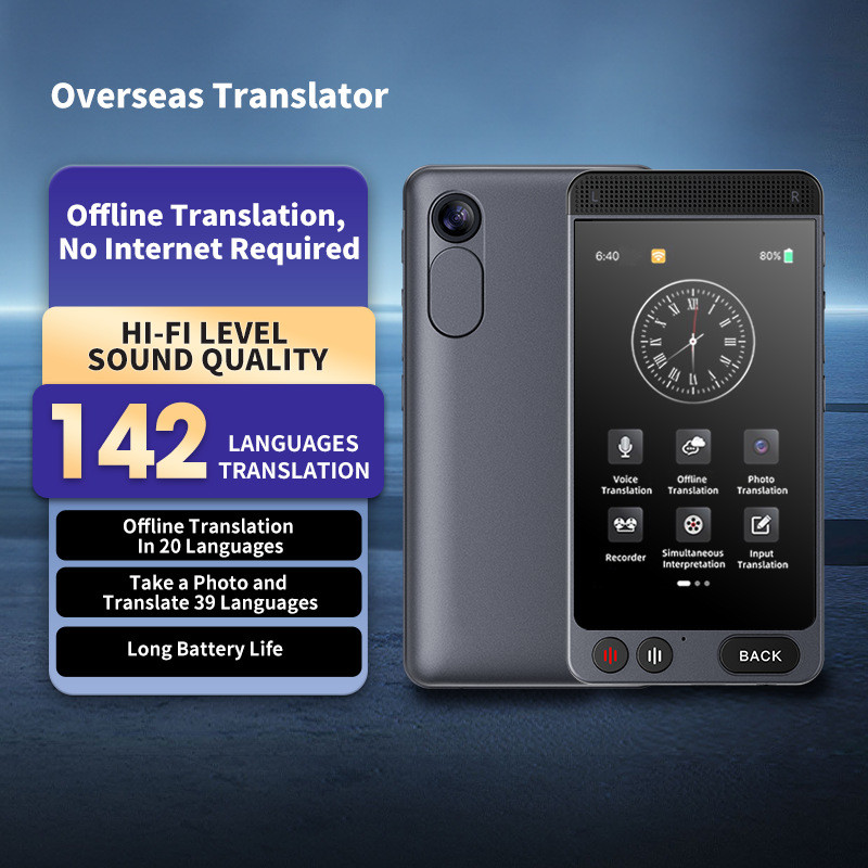 AI Smart Translator การแปลออฟไลน์ Synchronous English Overseas Translator Multi-Congress Multi-Langu