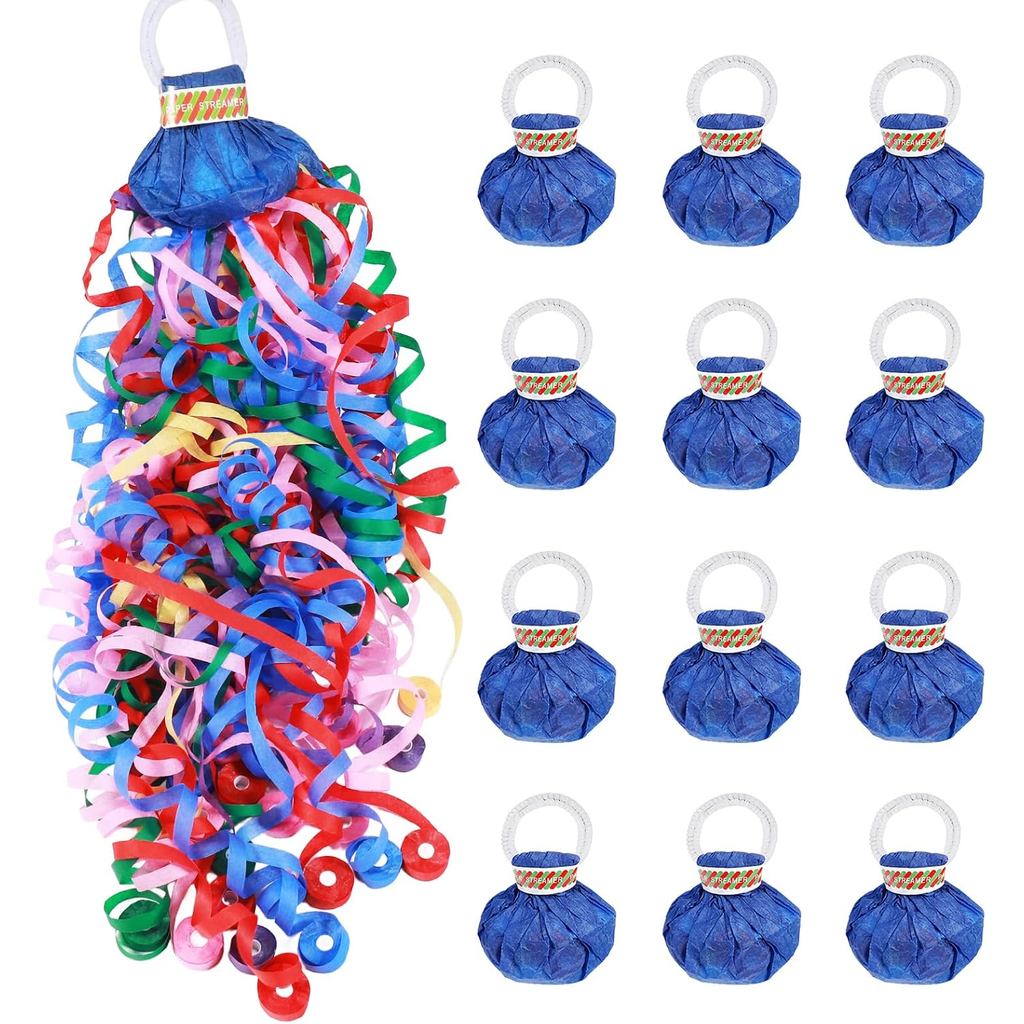 12แพ็คไม่มีMess Confetti Poppers,Graduation Streamer Poppers,Hand Throw Party Poppers,Magic Paper Cr