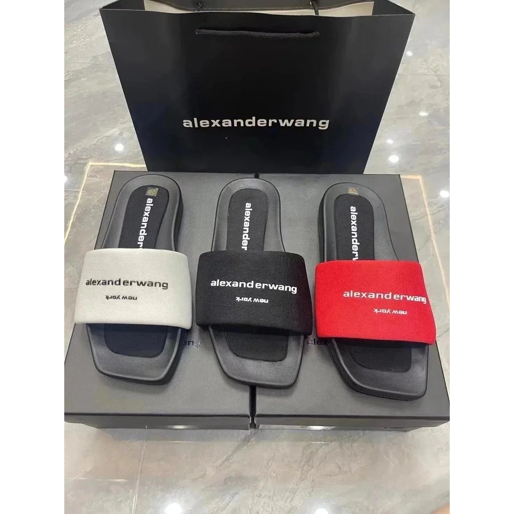 Dawang รองเท้าแตะผู้หญิงสวมใส่ด้านนอก 2024 สไตล์ใหม่ฤดูร้อนหนา Soled แบนสบายๆ AW รองเท้าแตะแบน AW Da