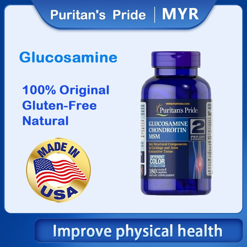 马来Puritan Pride Triple Strength Glucosamine, Chondroitin & MSM Joint Soother 180 Caplets EXP: 06/202