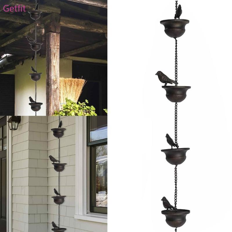 GETF Rain Chain สําหรับ Gutter Rain Chain Downspouts Outside Rain Chain