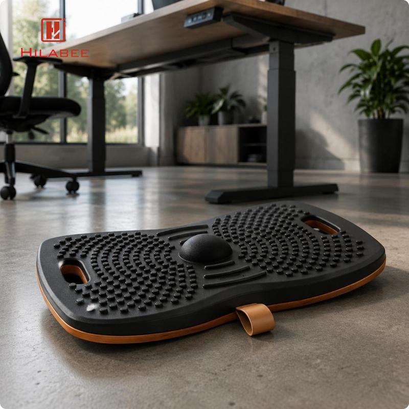 [UsusexaMY] ไม้ Wobble Board ฐานไม้ Wobble Balance Board Stain-Resistant Ergonomic Foot Rocker