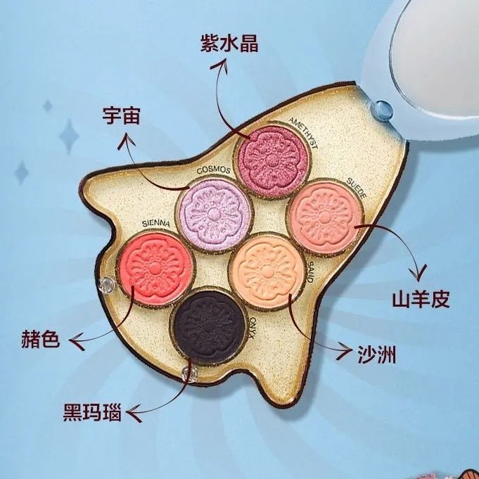 Sephora Co-Branded Eyeshadow Palette Unicorn Shark Dinosaur Shining Pearlescent Super กระพริบมูลค่าส