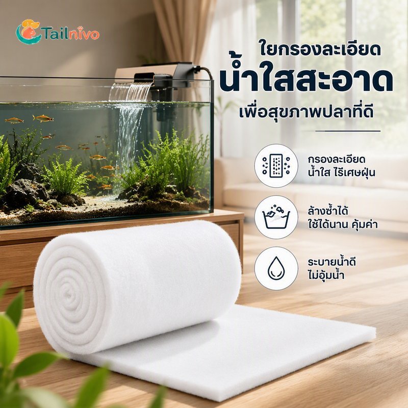 พิพิธภัณฑ์สัตว์น้ํากรอง เบาะ เส้นใยละเอียดแก้วสื่อล้างทําความสะอาดได้นํามาใช้ใหม่เสื่อหนาล้างบ่อน้ํา