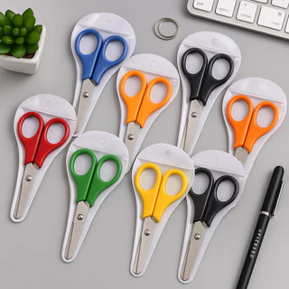 BLIVO กรรไกร 1 ชิ้น คละสี มีสเกล กรรไกรตัดกระดาษ อุปกรณ์การเรียน DIY เครื่องเขียน โต๊ะทำงาน พร้อมส่ง ออกใบกำกับภาษีได้